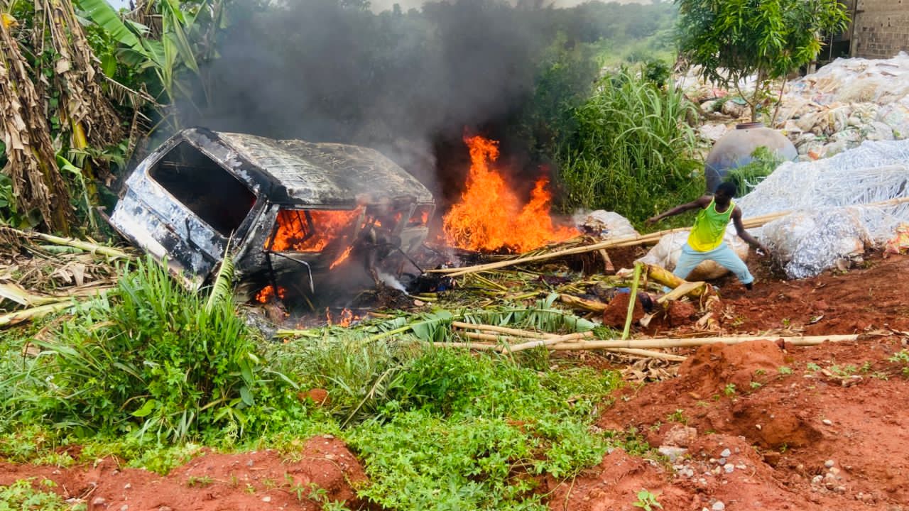 Toddlers Burnt to Death in Ogun Road Accident - The West Newspaper